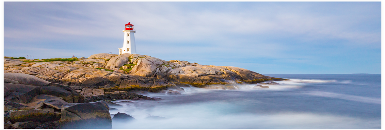 A lighthouse on the coast